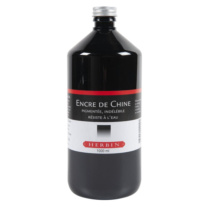 Herbin Tinta china negra - 1 l