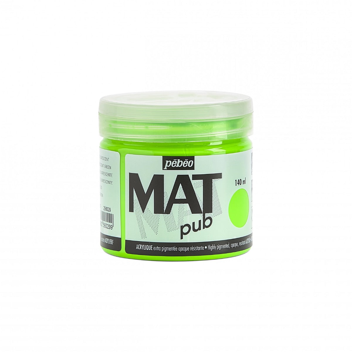 Pebeo Mat Pub Pintura acrílica 140 ml - Fluorescente Verde