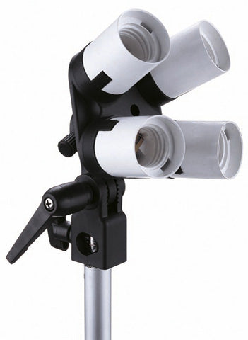 Falcon Eyes Portalámparas LH-4E27LS 4 x E27 con Soporte basculante