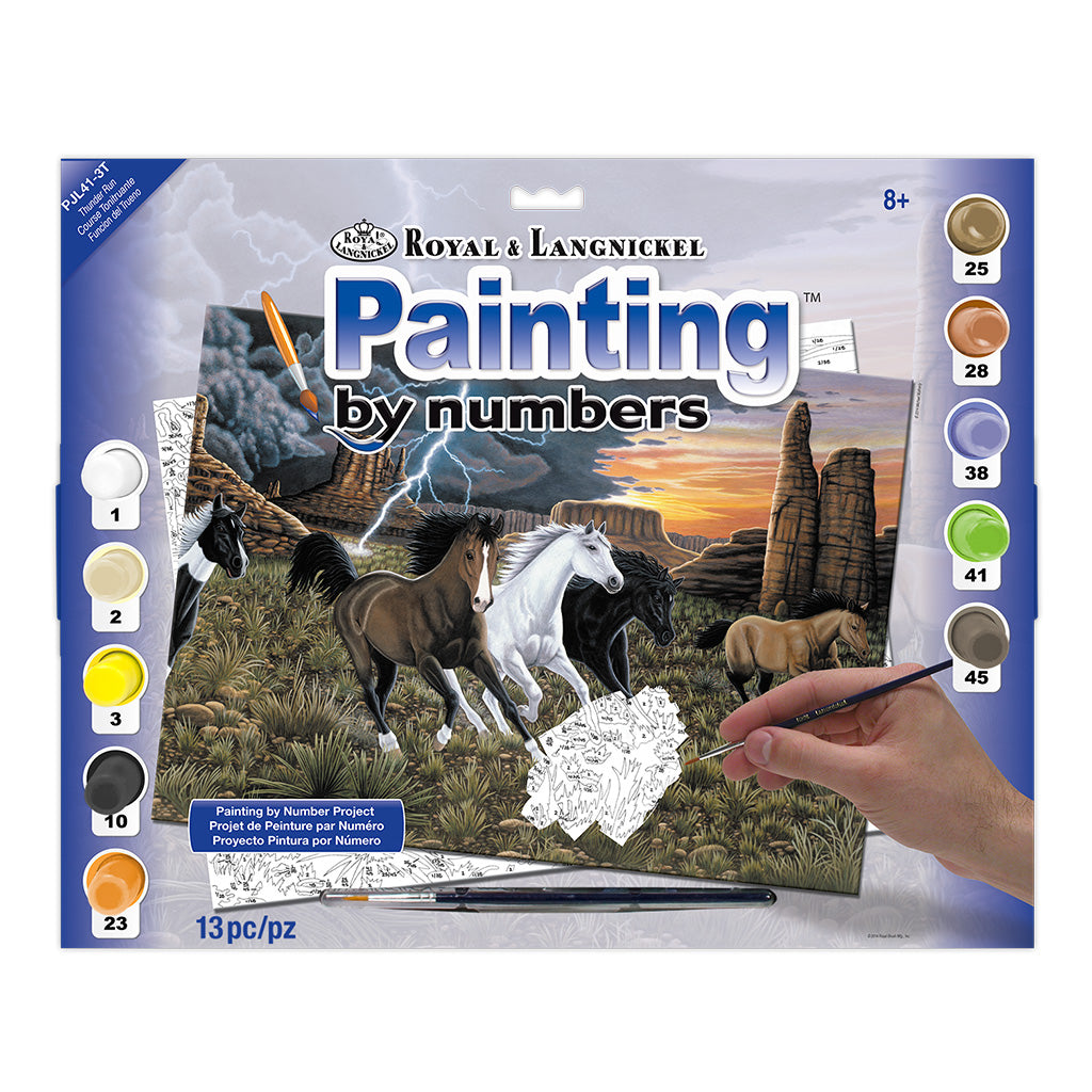 R&L Junior Large A3 Pintar por números - Thunder Run