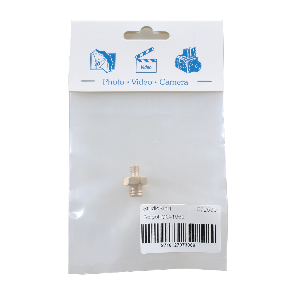 StudioKing Espiga Adaptador MC-1060 1/4" Macho 3/8" Macho — 3