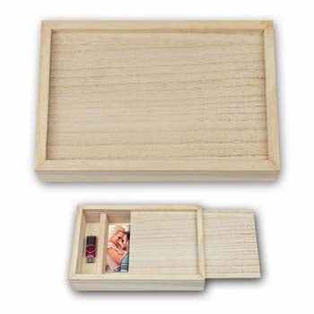 Zep marco de fotos Almacenamiento Caja Marrón USB CX7568 para Foto 15x20 cm — 3