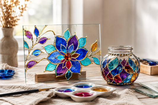 Cómo pintar vidrio con pintura transparente: preparación, contornos y secado