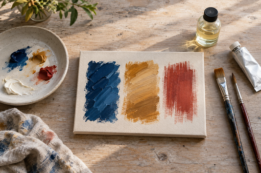 Empezar con óleo: elegir pinturas, soporte, pinceles y medio