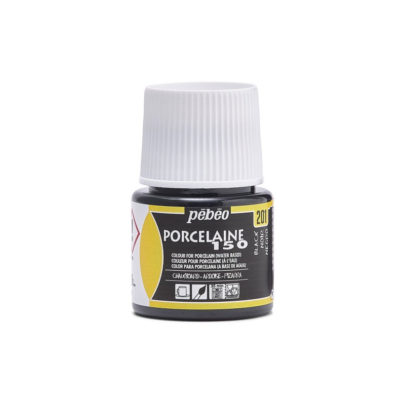 Pebeo Porcelaine 150 Pintura para porcelana 45 ml - 201 - Schoolbord Negro