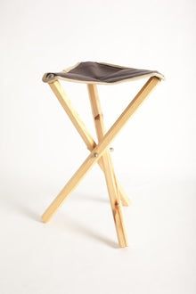 Phoenix Taburete trípode plegable de madera