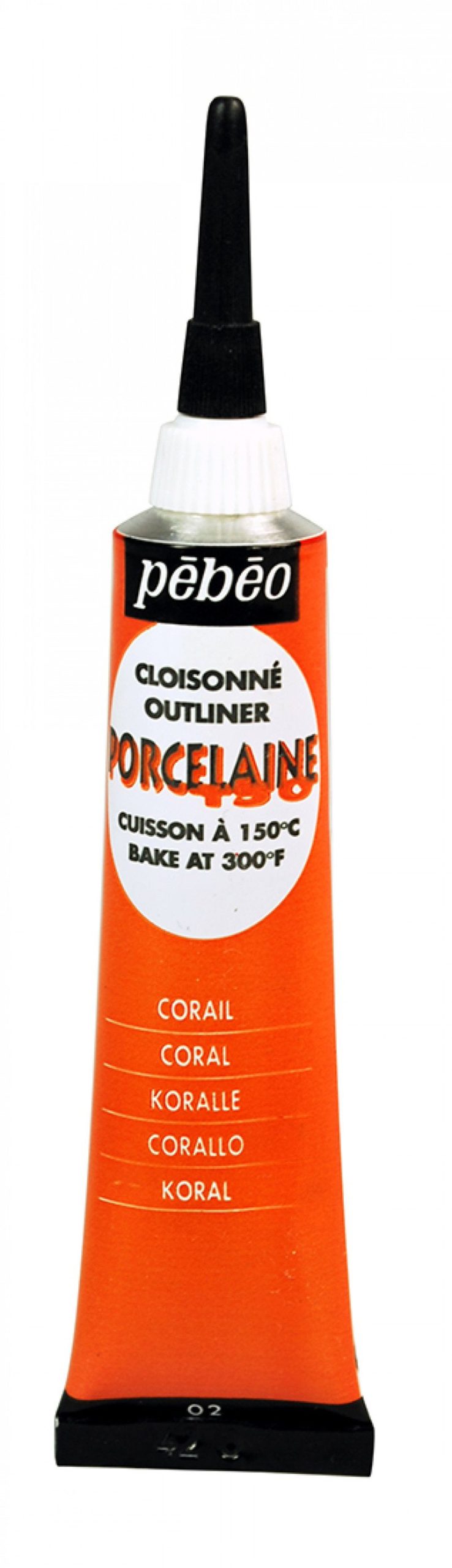 Pebeo Porcelaine 150 Outliner 20 ml - 02 - Koraal