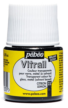 Pebeo Vitrail Transparente Pintura para vidrio 45 ml - 23 - Citroen