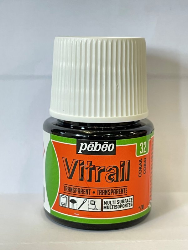 Pebeo Vitrail Transparente Pintura para vidrio 45 ml - 32 - Zalm