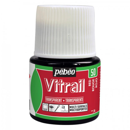 Pebeo Vitrail Transparente Pintura para vidrio 45 ml - 50 - Gris Fume