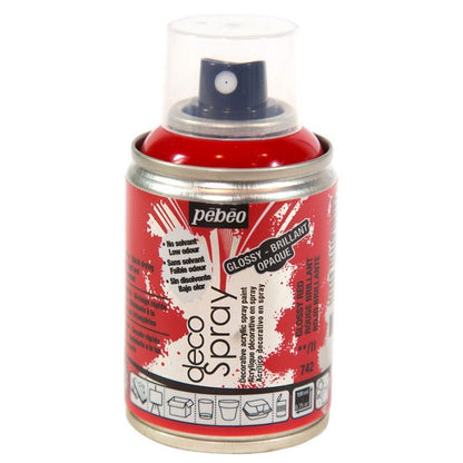 Pebeo Decospray Acryl Decoratieverf 100 ml - Glanzend Rojo