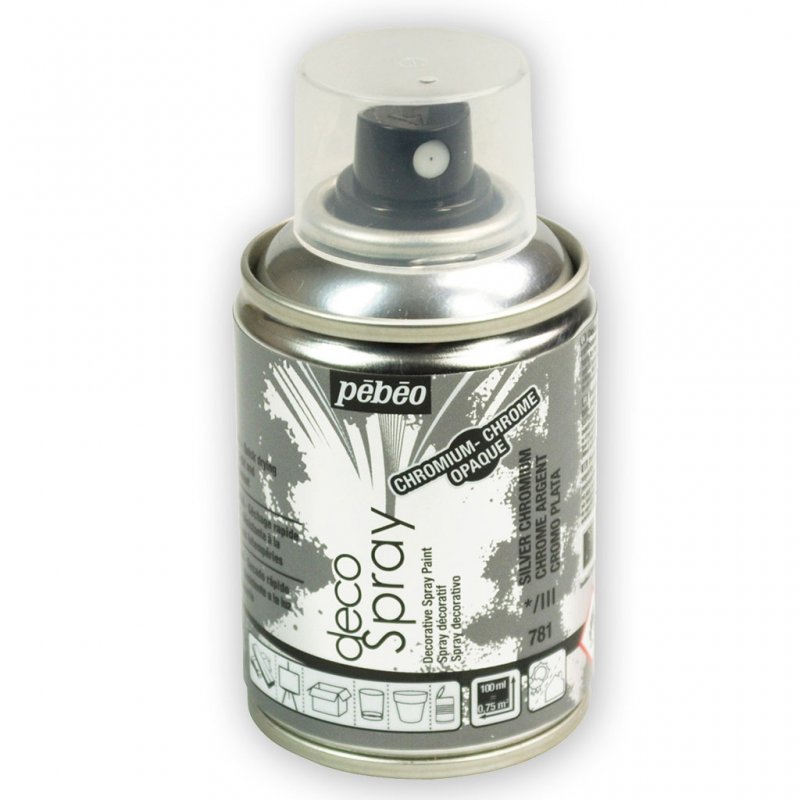 Pebeo Decospray Acryl Decoratieverf 100 ml - Chroom Plata