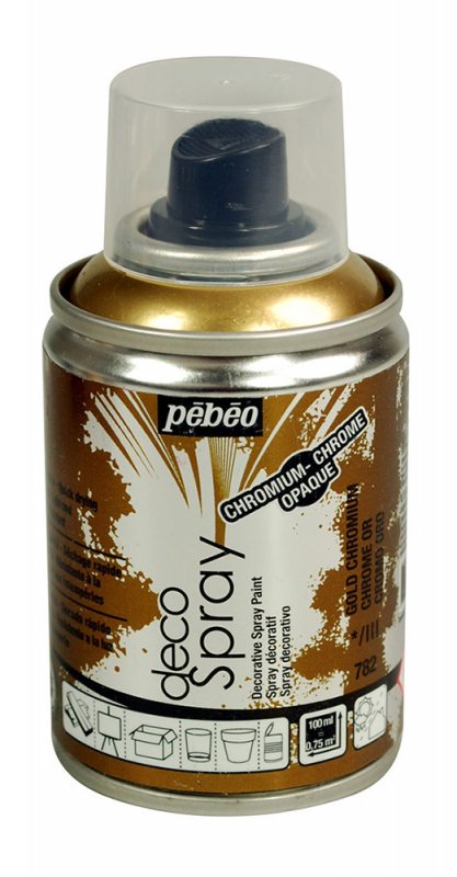 Pebeo Decospray Acryl Decoratieverf 100 ml - Chroom Oro