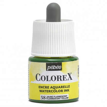 Pebeo Colorex Tinta acuarelable 45 ml - 58 - Fluorescente Amarillo