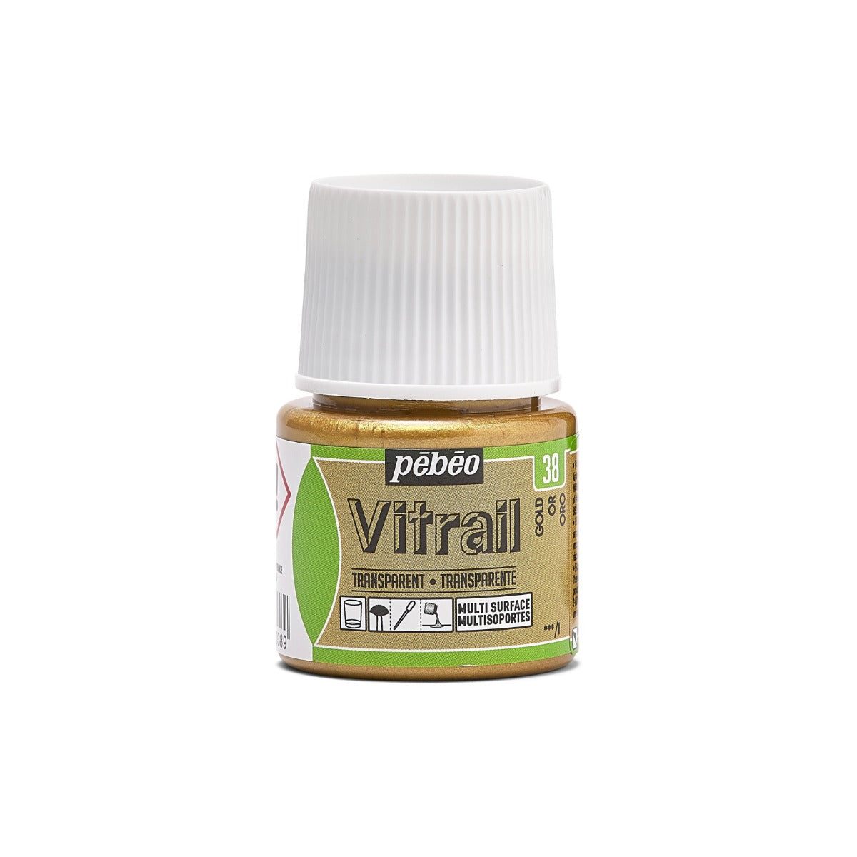 Pebeo Vitrail Transparente Pintura para vidrio 45 ml - 38 - Oro