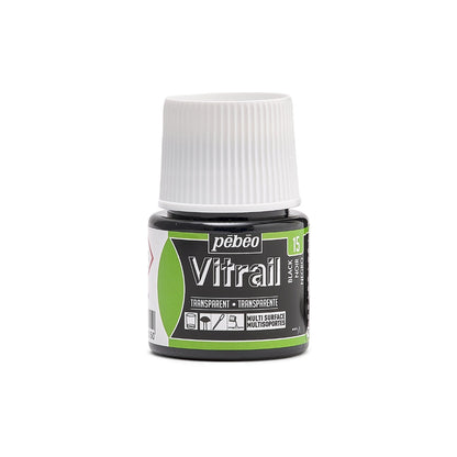 Pebeo Vitrail Transparente Pintura para vidrio 45 ml - 15 - Negro