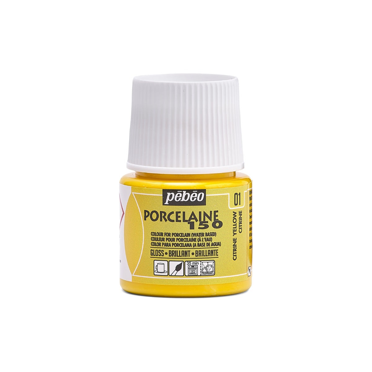 Pebeo Porcelaine 150 Pintura para porcelana 45 ml - 01 - Citrine