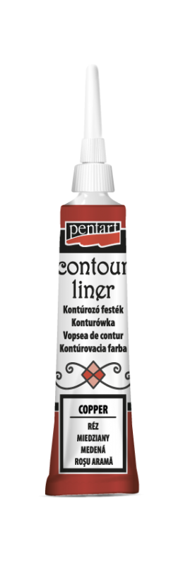Pentart Universal Contour Liner 20 ml - Copper