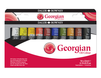 Daler-Rowney Georgian Oil Sets - Set de introducción - 10 x 22 ml