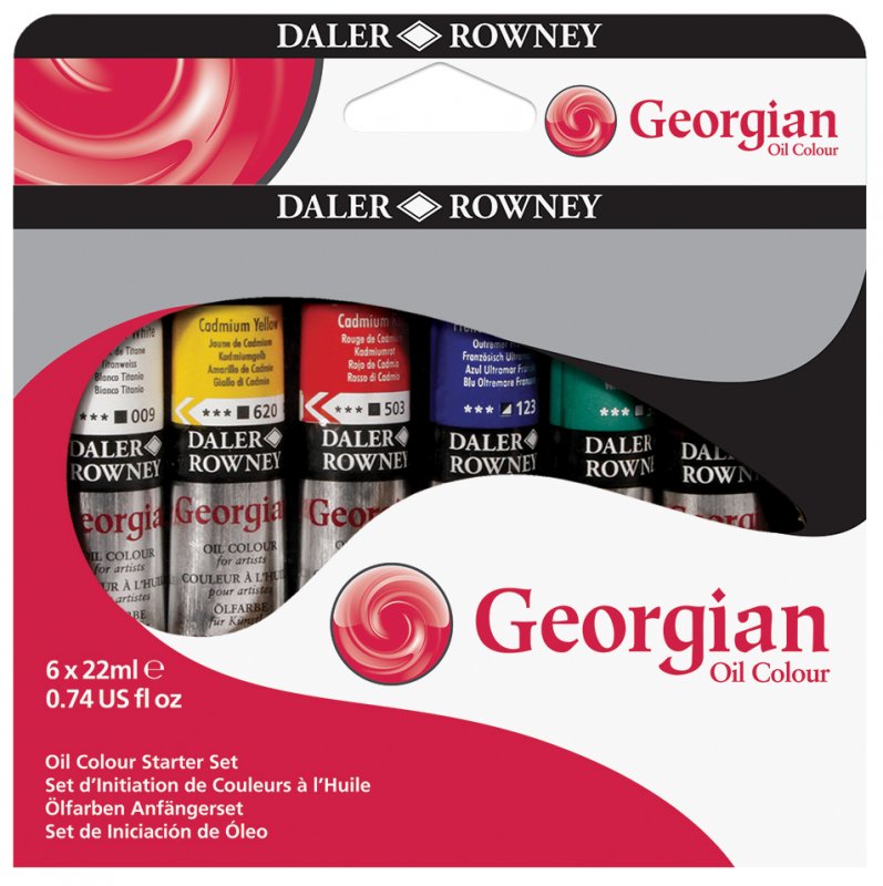 Daler-Rowney Georgian Oil Sets - Set de iniciación - 6 x 22 ml