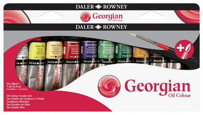 Daler-Rowney Georgian Oil Sets - Set de estudio - 10 x 38 ml