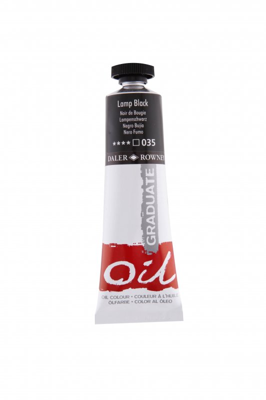 Daler-Rowney Graduate Óleo 38 ml - Negro humo