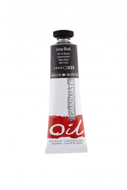 Daler-Rowney Graduate Óleo 38 ml - Negro humo