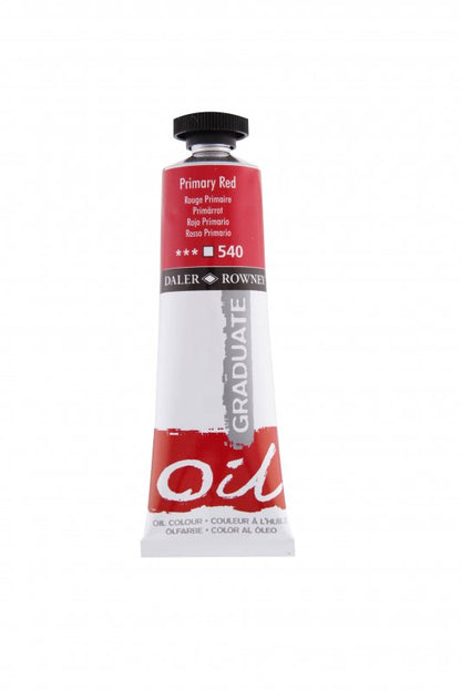 Daler-Rowney Graduate Óleo 38 ml - Rojo primario