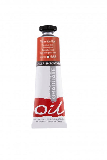 Daler-Rowney Graduate Óleo 38 ml - 588 - Bermellón (Tint)
