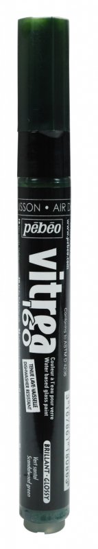 Pebeo Vitrea 160 Transparente Marker Glanzend - Glanzend Sandelgroen