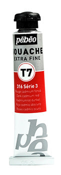 Pebeo Extra-Fijne Gouache T7 20 ml - Oscuro Rojo cadmio
