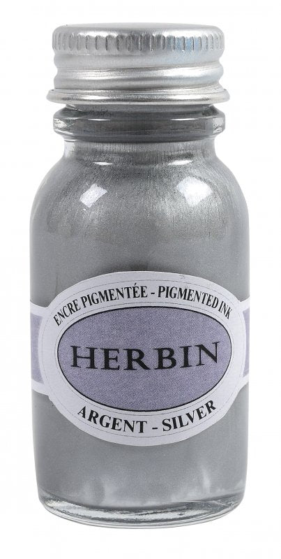 Herbin Pigmented Ink 15 ml - Plata