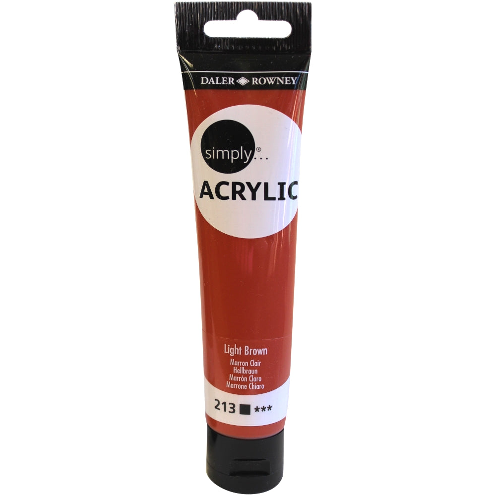 Daler-Rowney Simply Acrylic 75 ml - Marrón claro