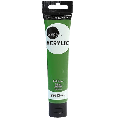 Daler-Rowney Simply Acrylic 75 ml - Verde oscuro
