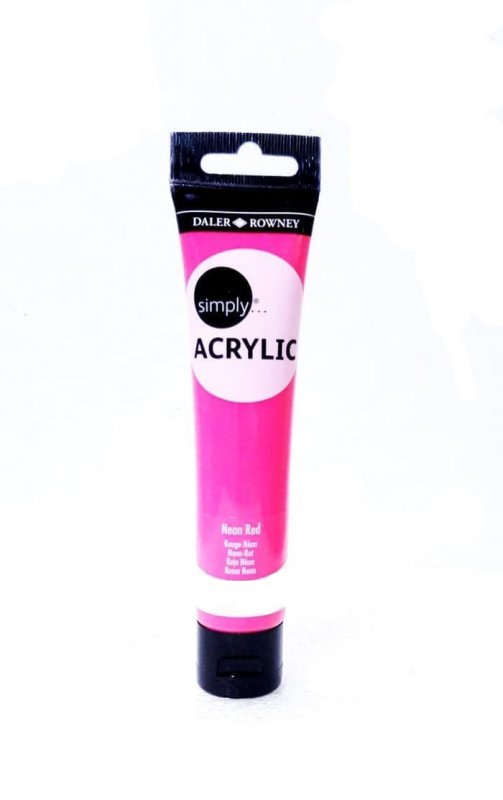 Daler-Rowney Simply Acrylic 75 ml - Neon Red