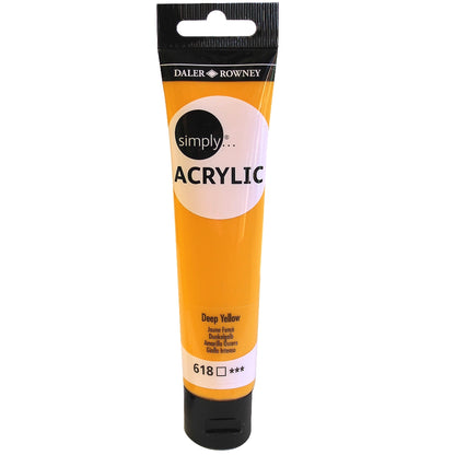 Daler-Rowney Simply Acrylic 75 ml - Amarillo oscuro