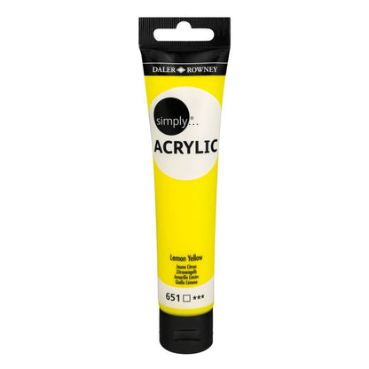 Daler-Rowney Simply Acrylic 75 ml - Lemon Yellow