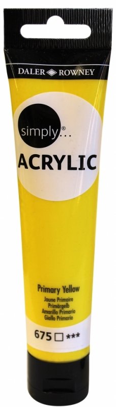 Daler-Rowney Simply Acrylic 75 ml - Amarillo primario