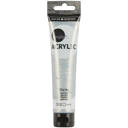 Daler-Rowney Simply Acrylic 75 ml - Plata