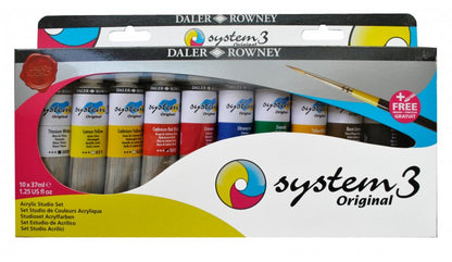 Daler-Rowney System3 Acrylic Sets - Set de estudio - 10 x 37 ml