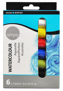 Daler-Rowney Simply Watercolour Sets - 6 x 12 ml