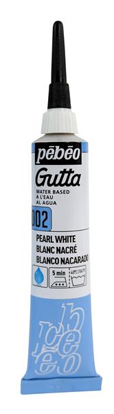 Pebeo Gutta Silk Outliner 20 ml - 02 - Blanco perlado