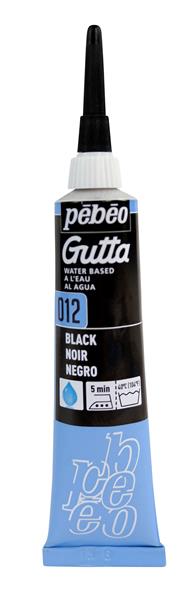 Pebeo Gutta Silk Outliner 20 ml - 12 - Negro