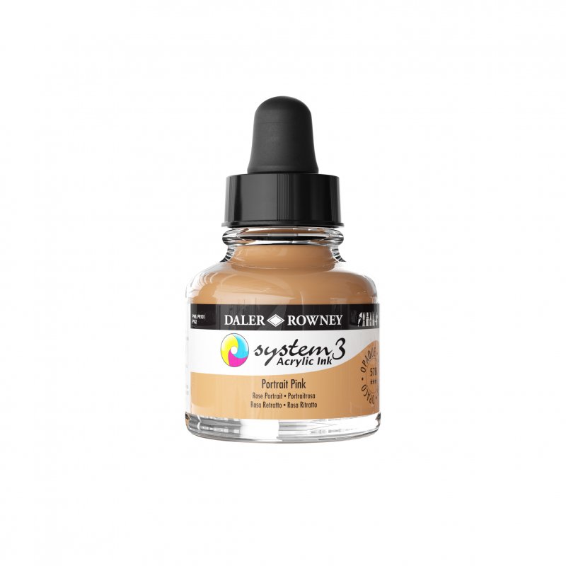 Daler-Rowney System3 Acrylic Ink 29.5 ml - Portrait Pink