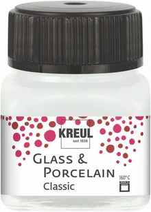 Kreul Pintura para vidrio y porcelana Classic 20 ml - Opaco Creme Blanco