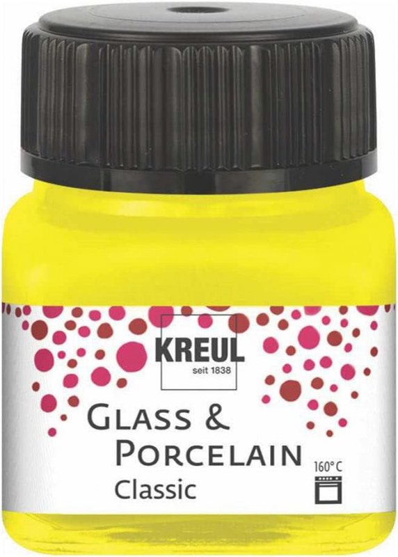 Kreul Pintura para vidrio y porcelana Classic 20 ml - Opaco Kanariegeel