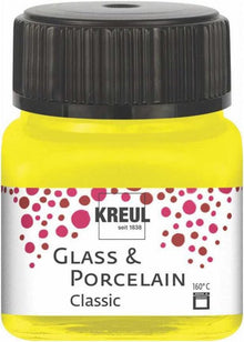 Kreul Pintura para vidrio y porcelana Classic 20 ml - Opaco Kanariegeel