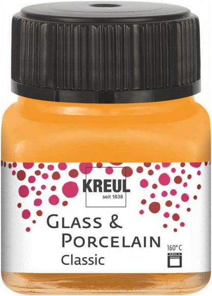 Kreul Pintura para vidrio y porcelana Classic 20 ml - Opaco Naranja