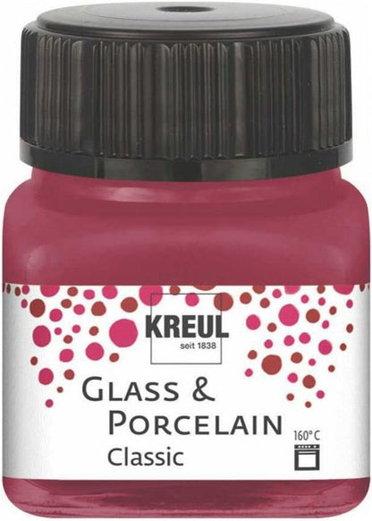 Kreul Pintura para vidrio y porcelana Classic 20 ml - Opaco Granaatrood