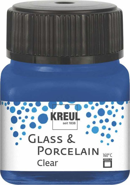 Kreul Glass & Porcelain Clear 20 ml - Azul oscuro